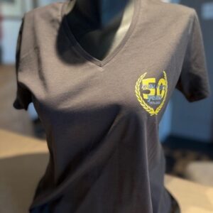 T-shirt "50 years Golf GTI" gris foncé pour femme