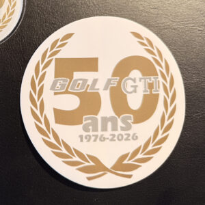 Autocollant “50 years Golf GTI”